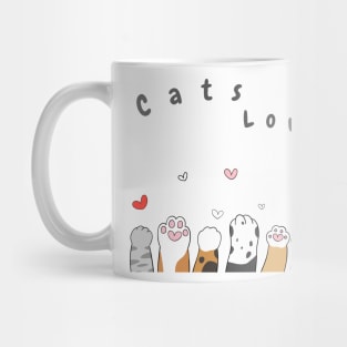 t shirt cats lover i love cats so much Mug